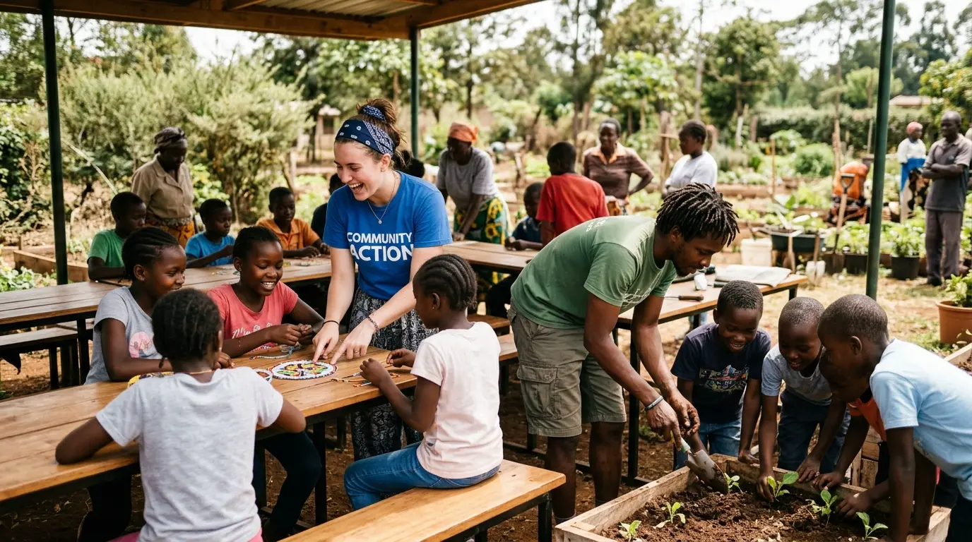 Active outdoor community arts and civic educational fieldwork hosted by CONSEIL PARENT ELEVE FEDERATION CORNEC in Trémeur